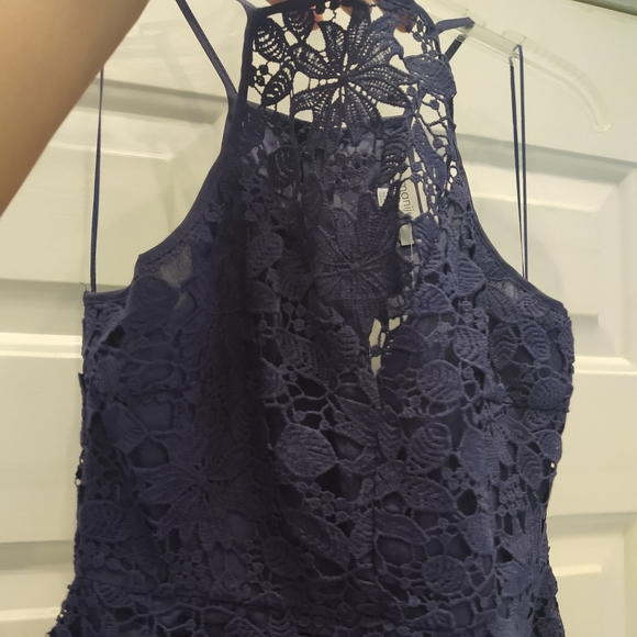 Short Lace A-Line Semi-Formal Party Dress - Picture 5 of 7
